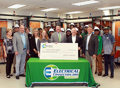 Electrical Connection at the check presentation