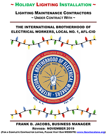 Holiday Lighting Installation - International Brotherhood of Electrical Workers