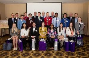 2015 STEM Honorees group photo with PfP_Rams_Electrical Connection_County Executive