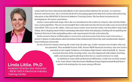 Linda Little - Assistant Director and Instructor - IBEW/NECA Electrical Industry Training Center